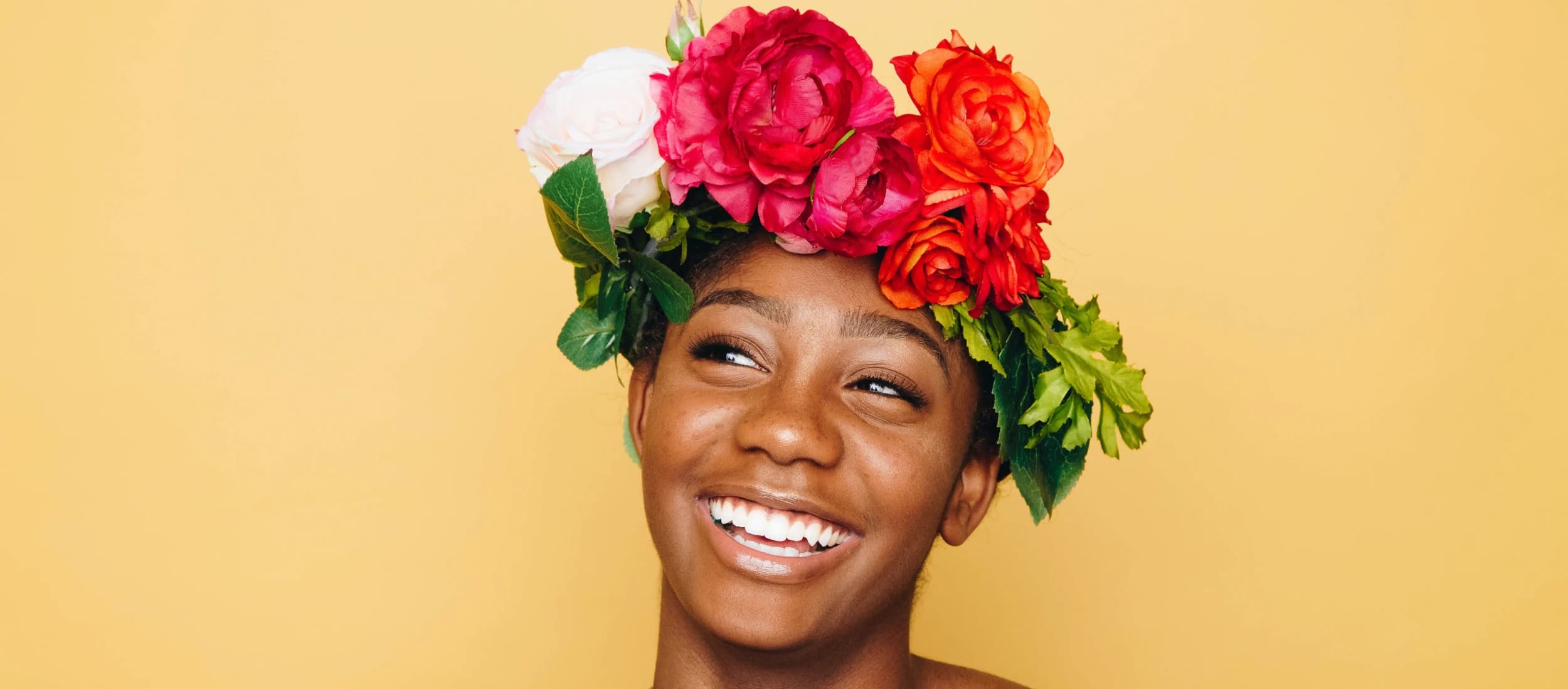 beautiful flower woman