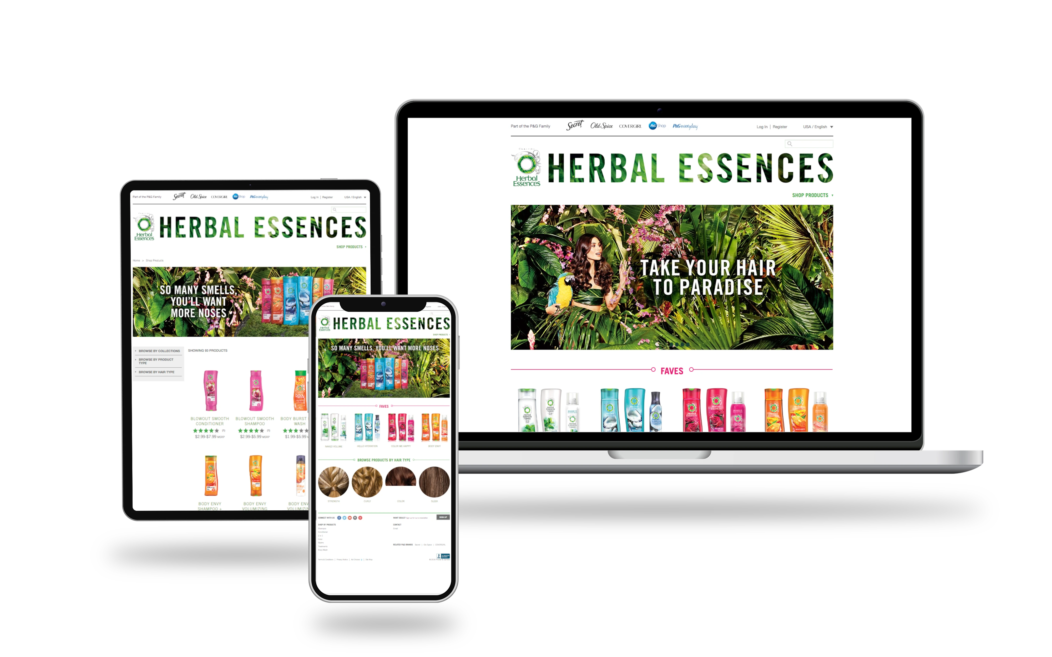 herbal essences page examples