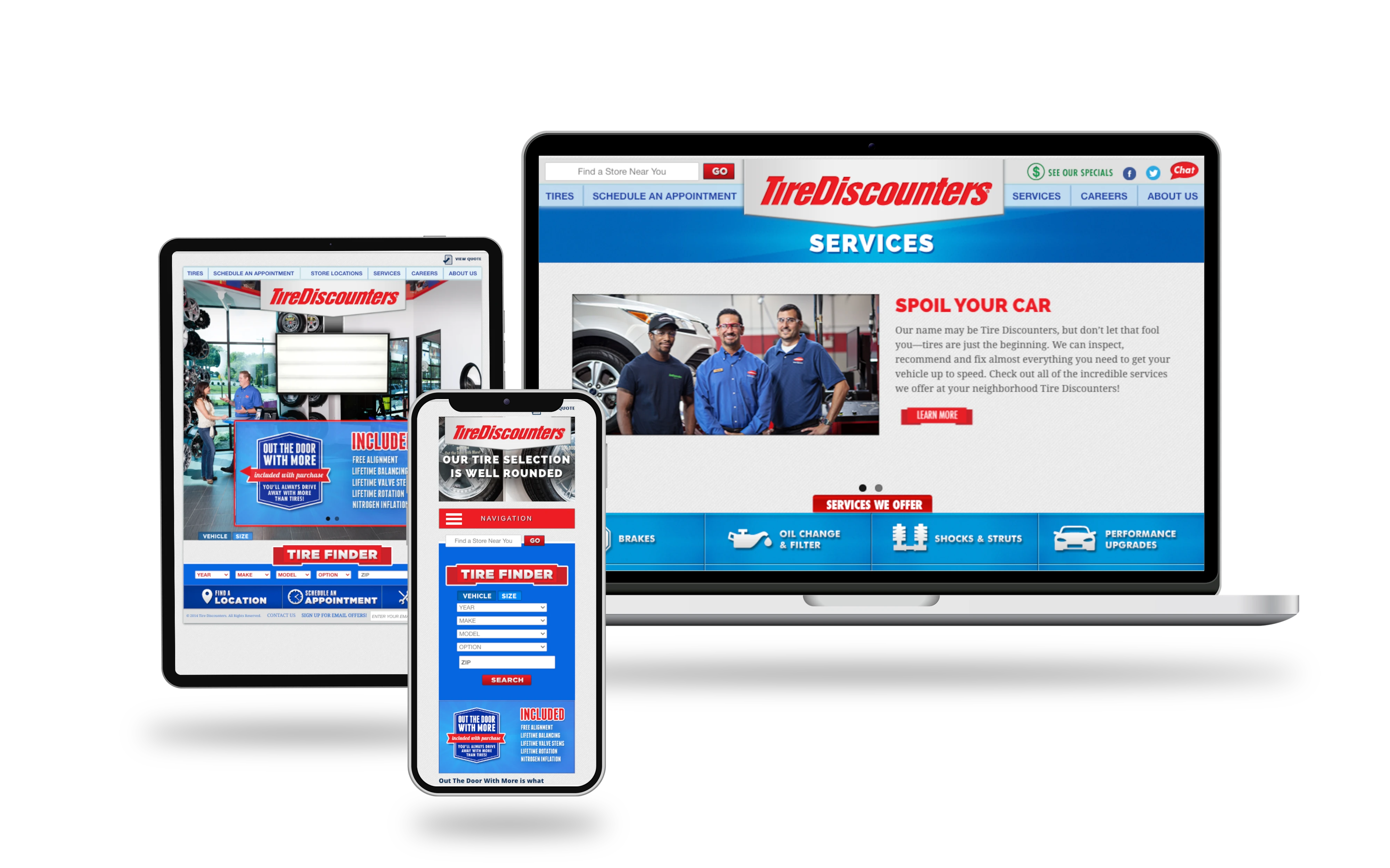 tire discounters page examples